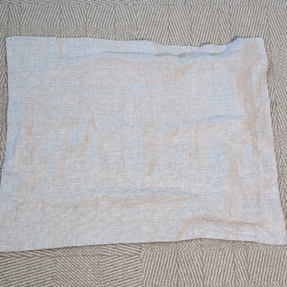 Pottery Barn European Flax Linen Waffle Sham Pillow Cover
